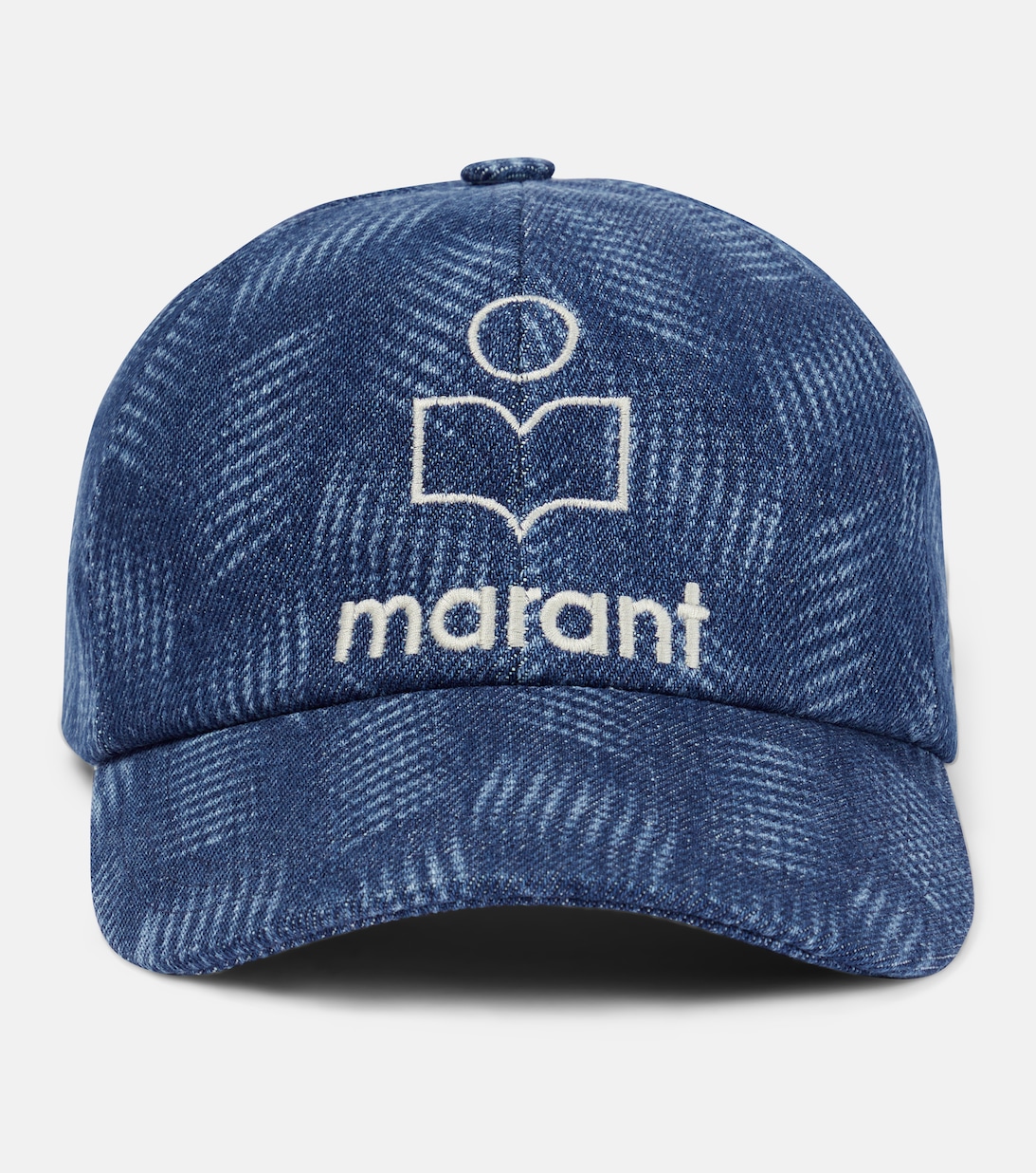 Джинсовая бейсболка Tyron Isabel Marant, синий бежевая спортивная кепка tyron isabel marant
