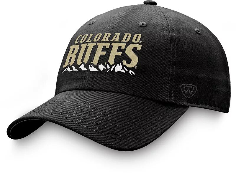 Мужская регулируемая кепка Top of the World Colorado Buffaloes Black Mountain Crew
