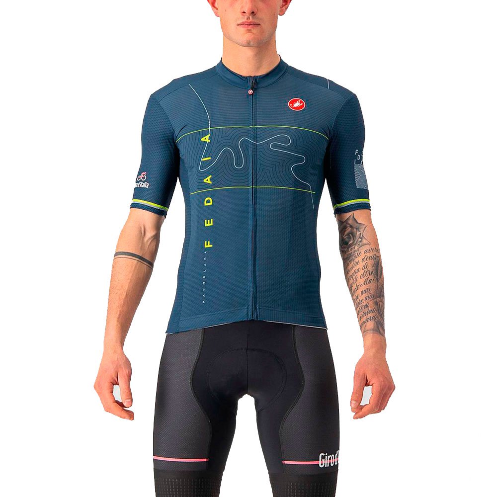 Джерси с коротким рукавом Castelli Giro Italia 2022 Marmolada, синий