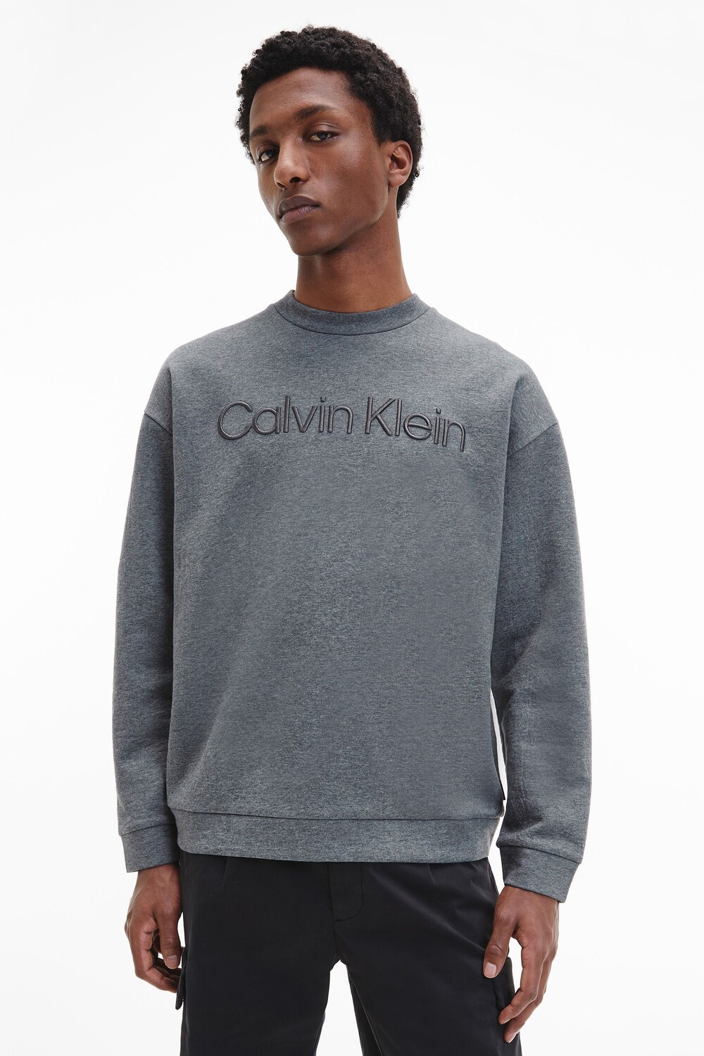 

Серая толстовка Iconic Comfort с логотипом Calvin Klein, серый