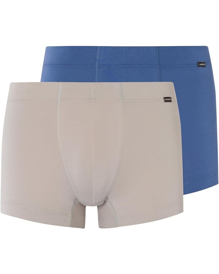 

Боксеры Hanro Cotton Essentials 2-Pack, цвет Slate Blue/Mid Grey