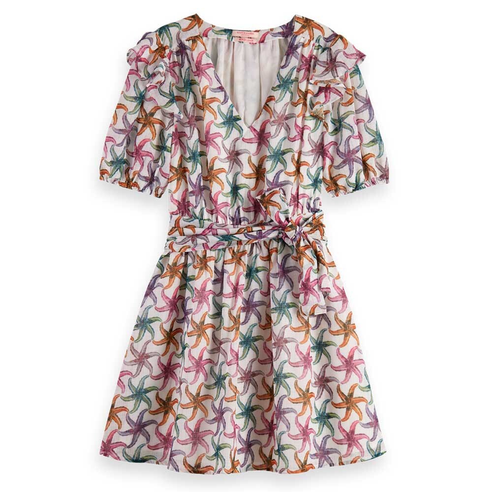 

Платье миди Scotch & Soda Ruffled Short, Разноцветный