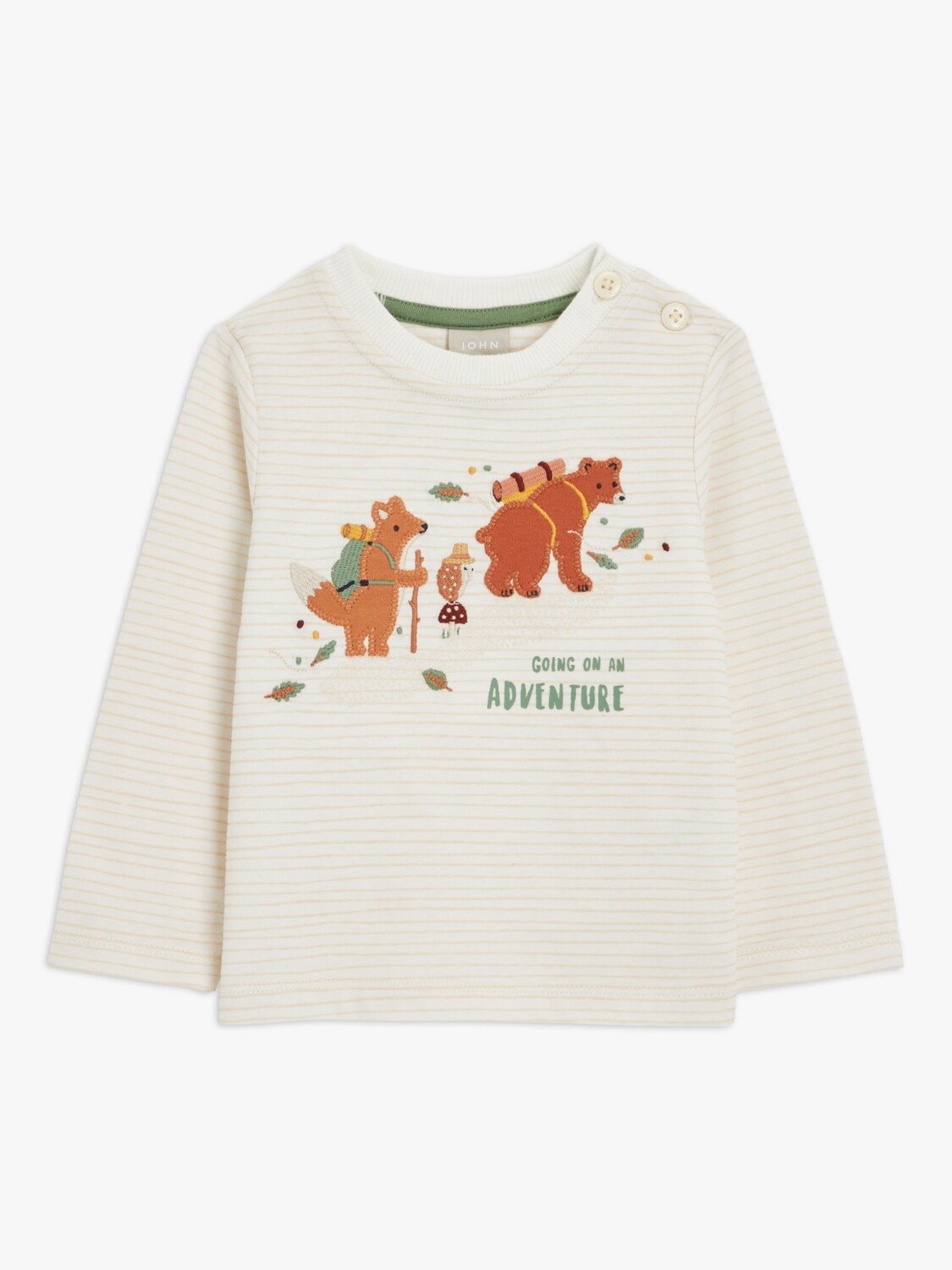 

Топ Baby Going On Adventure Forest Friends John Lewis, крем/мульти