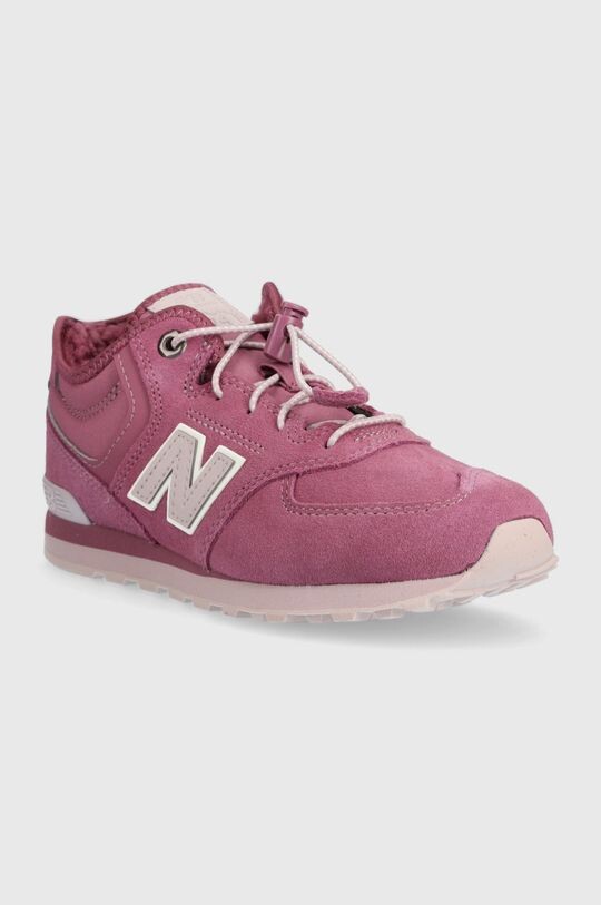 

Детская замшевая зимняя обувь New Balance GV574HP1, фиолетовый