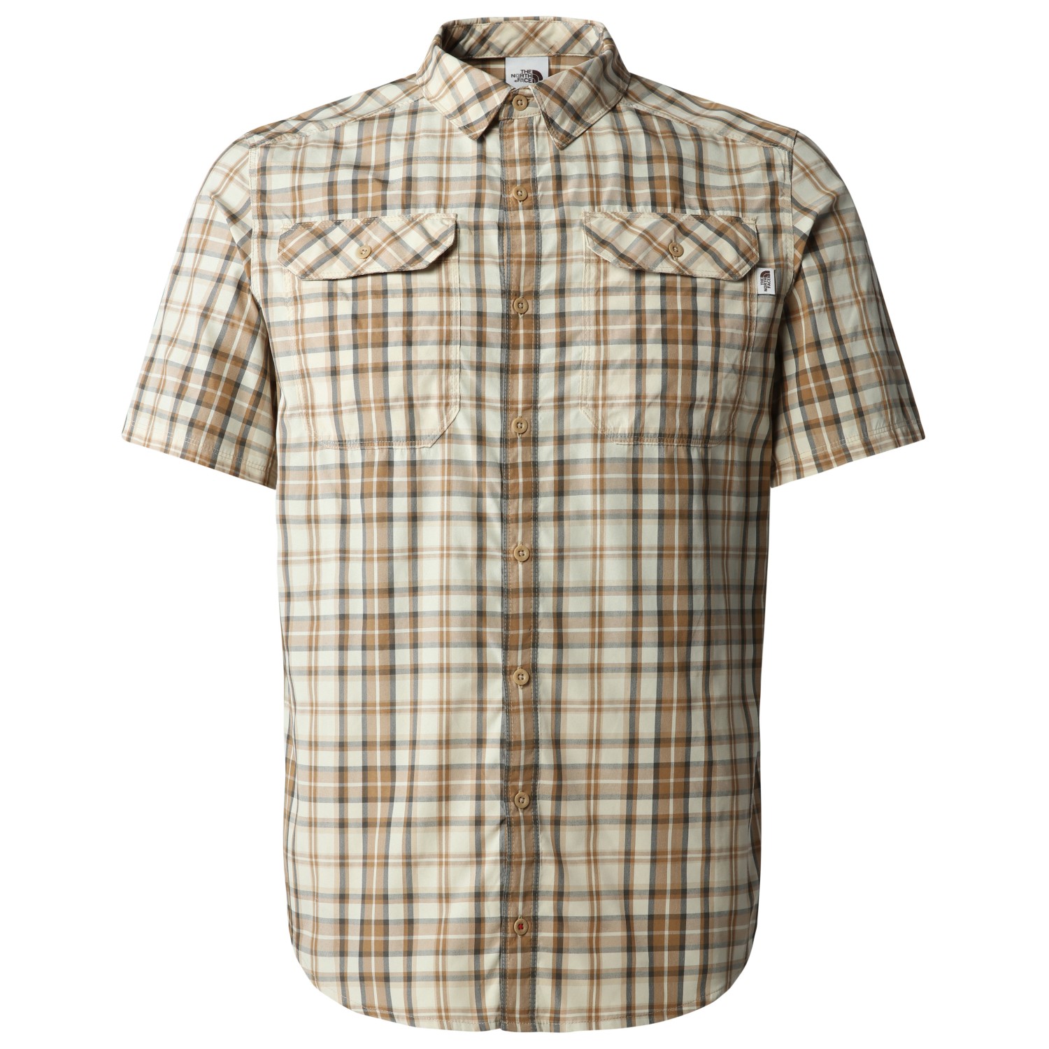 Рубашка The North Face S/S Pine Knot Shirt, цвет Khaki Stone Plaid