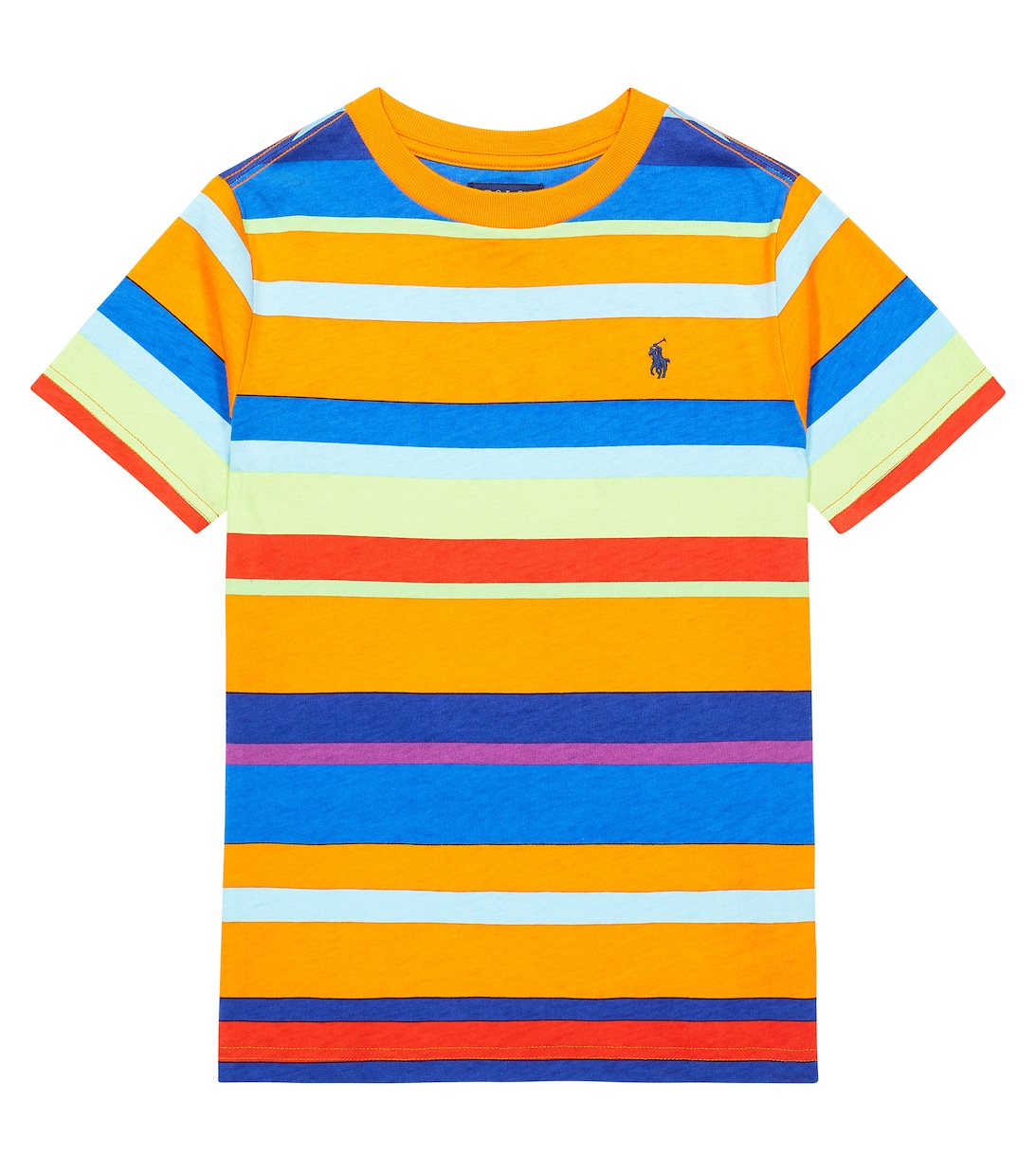 Хлопковая футболка в полоску Polo Ralph Lauren, разноцветный хлопковая футболка в полоску polo ralph lauren разноцветный