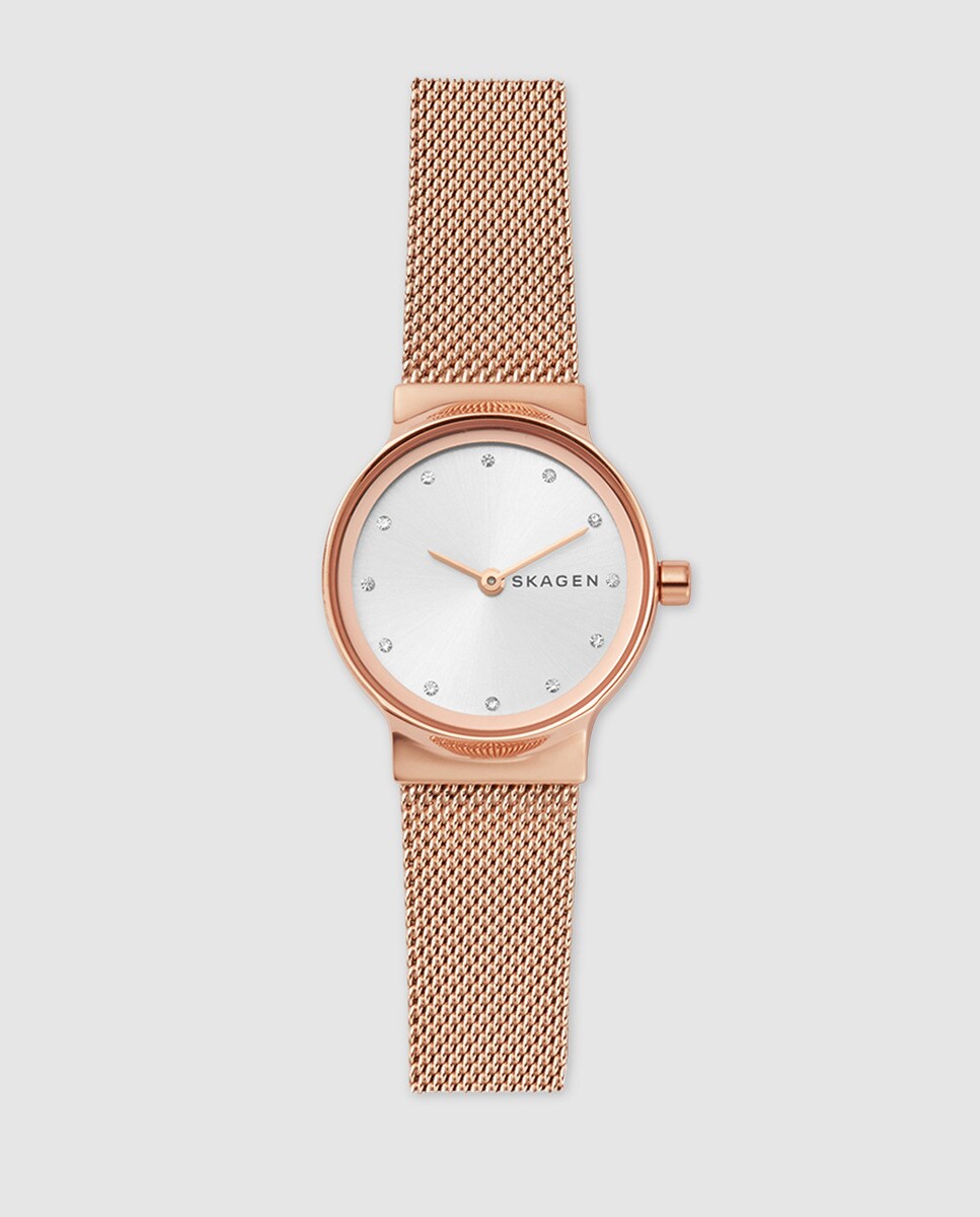 Skagen Freja SKW2665 розовые женские часы из стали Skagen, розовый