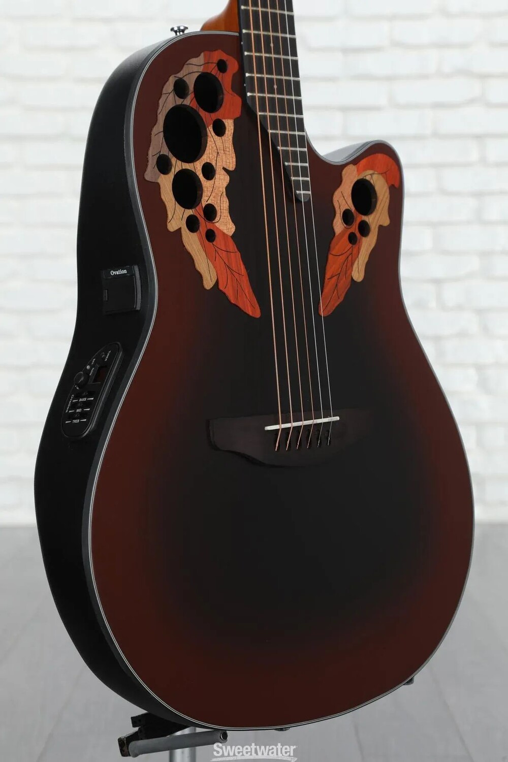 

Акустико-электрическая гитара Ovation Celebrity Elite CE44-RRB средней глубины - Reverse Red Burst