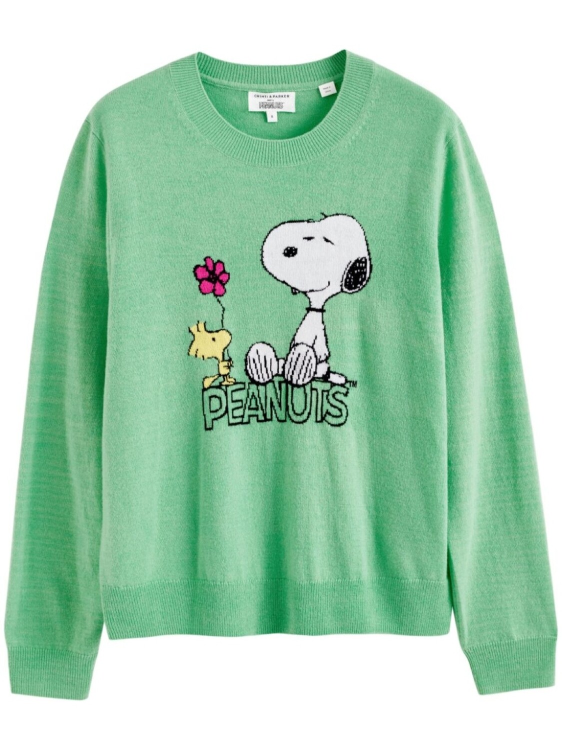 

Chinti & Parker джемпер Flower Power вязки интарсия, зеленый