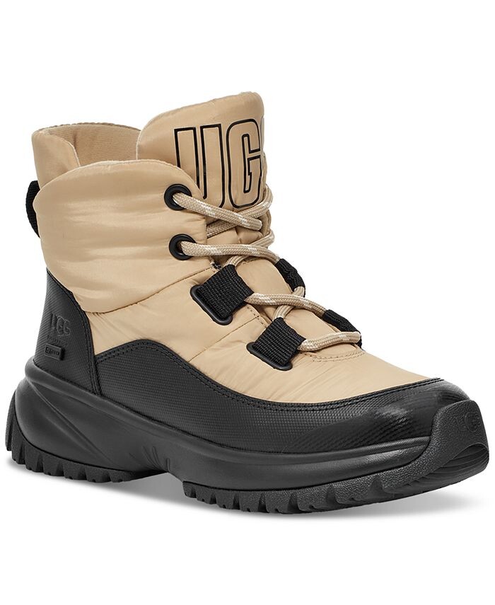 

Женские ботильоны на шнуровке Yose Puffer UGG, тан/бежевый