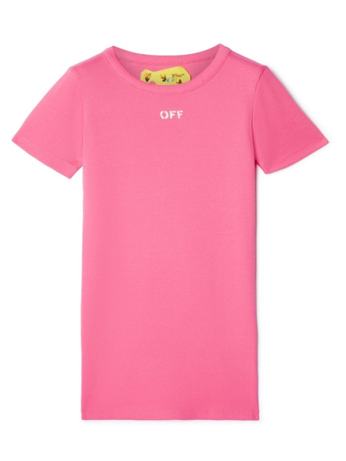 

Off-White Kids платье Off Stamp в рубчик, розовый