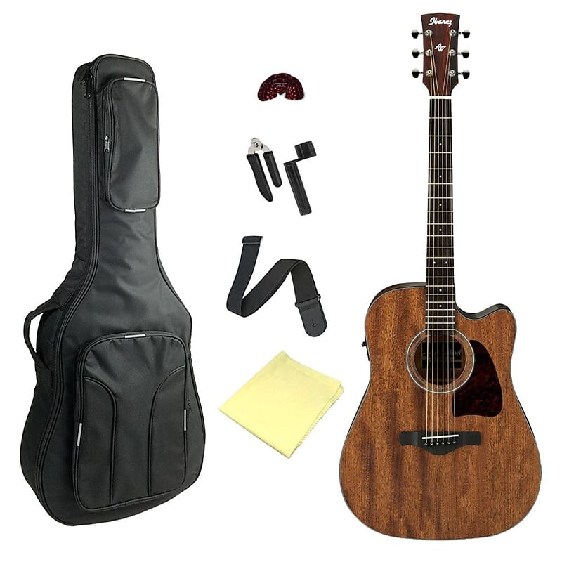 

Акустическая гитара Ibanez Artwood AW54CEOPN Acoustic Electric Guitar - Guitar with Bag & Accessories