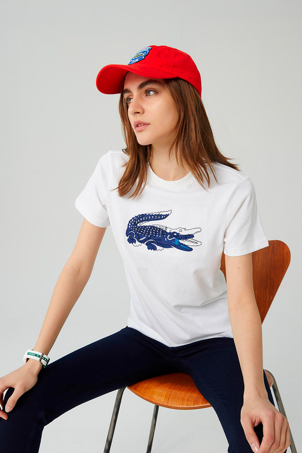 

Белый - Футболка 001 для женщин/девочек Lacoste, белый