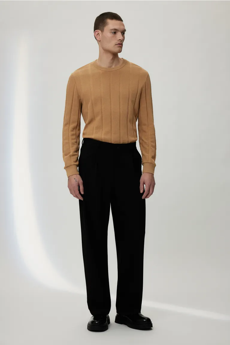 

Облегающий свитер H&M, бежевый
