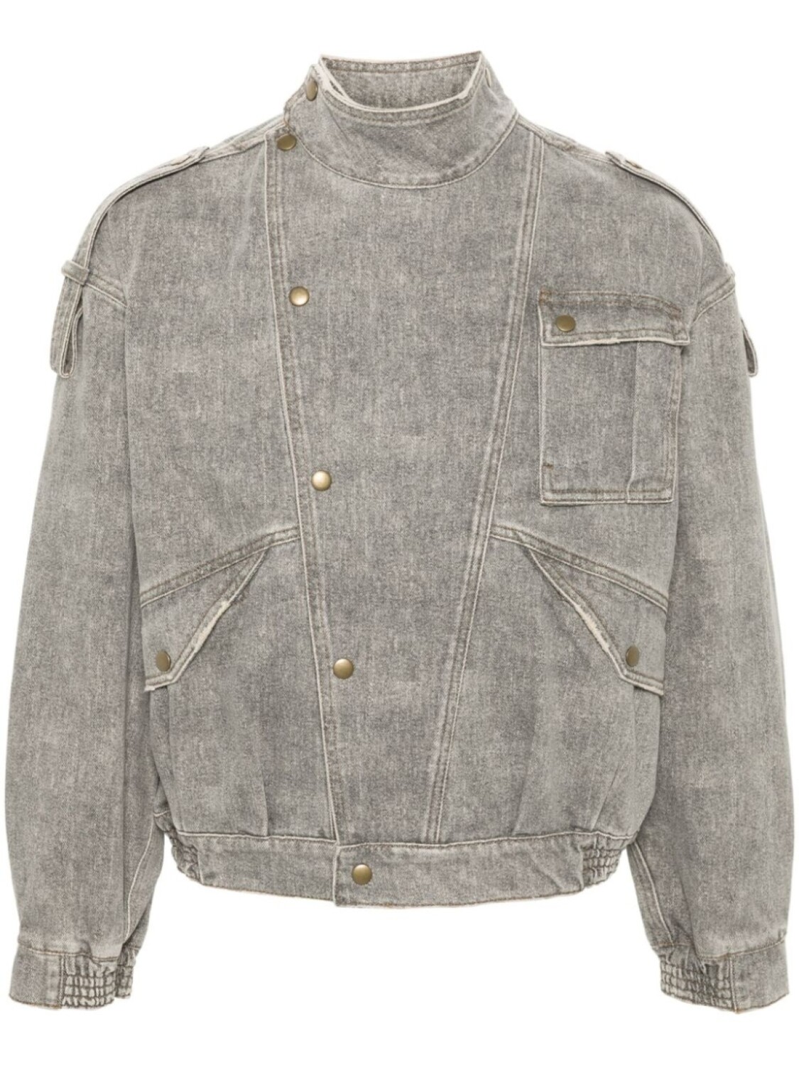 

Куртка со смещенной застежкой GUESS USA, черный