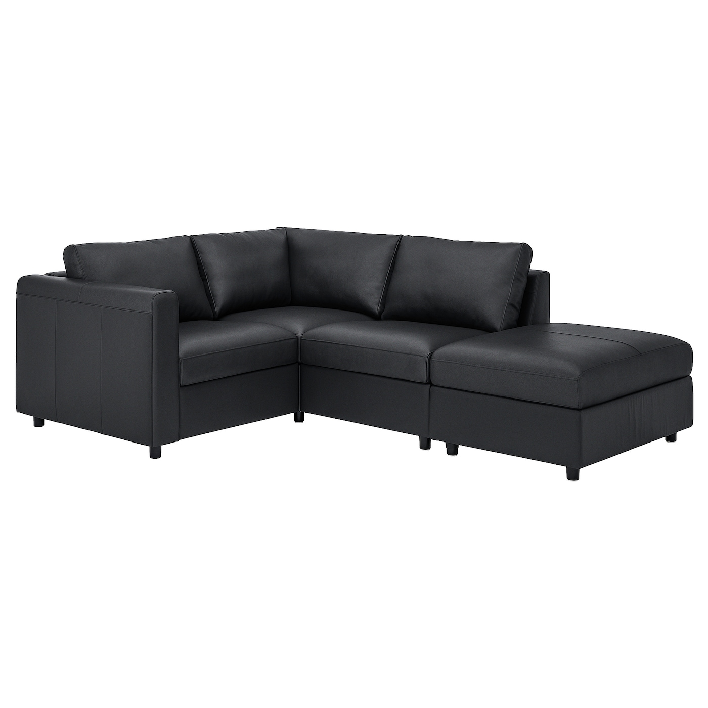 ВИМЛЕ 3-местный угловой диван,откидной/Гранн/Бомстад черный VIMLE IKEA