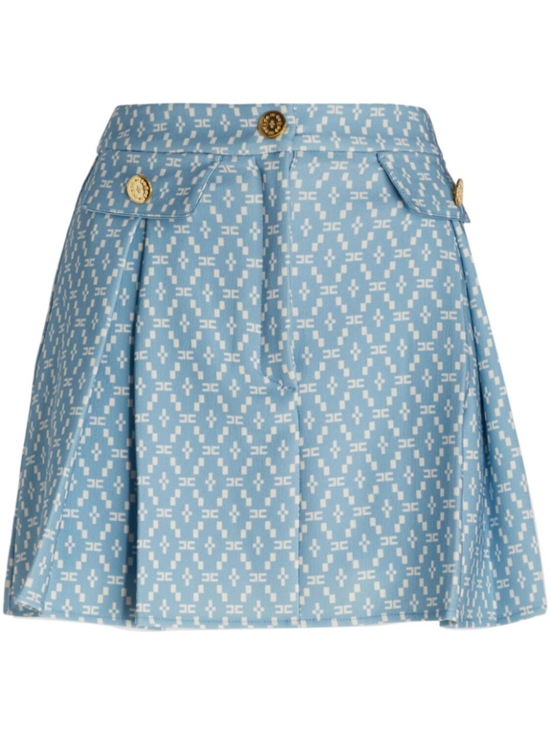 

Мини-юбка с логотипом Elisabetta Franchi, синий