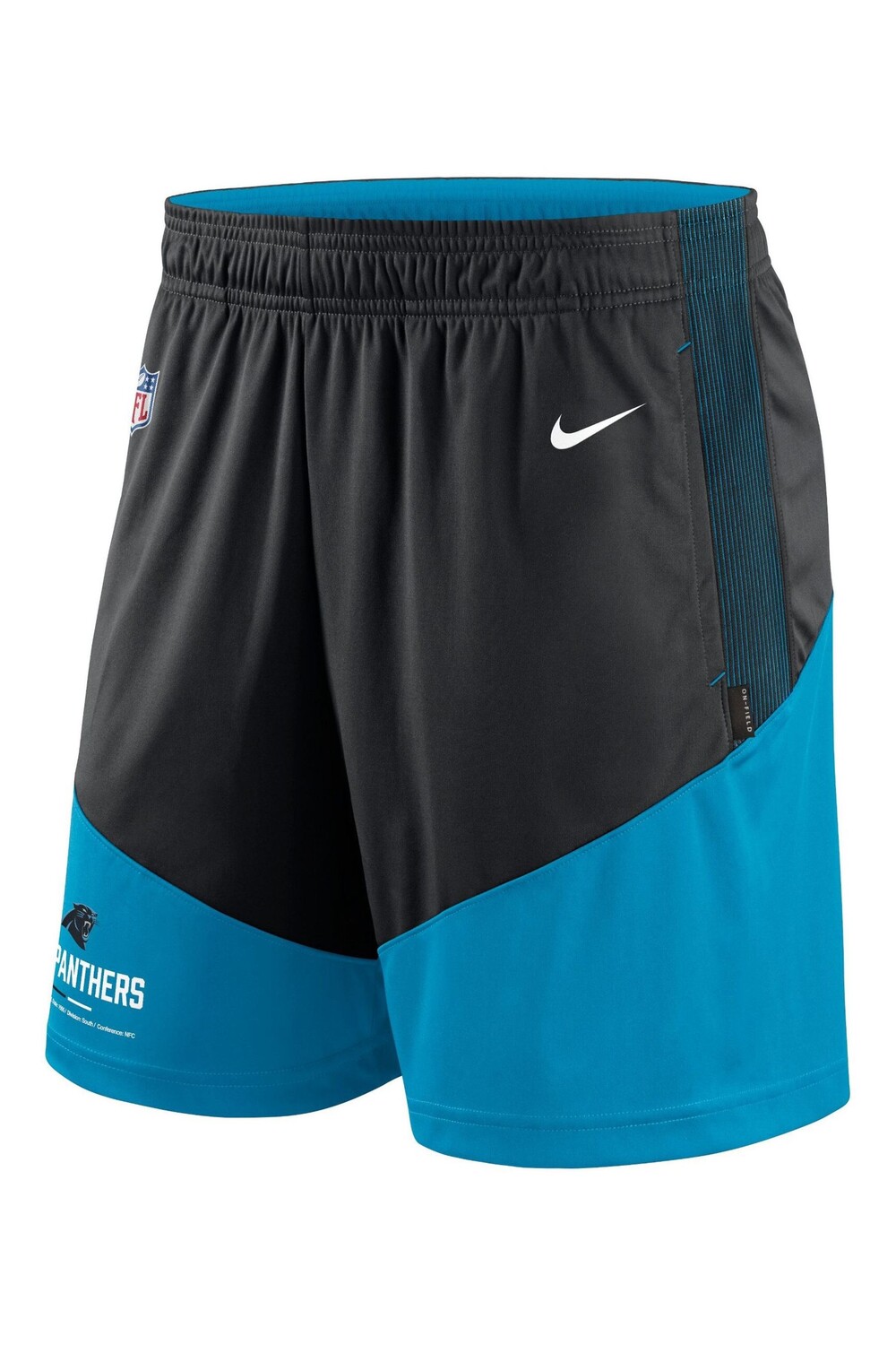 

Трикотажные шорты Fanatics Carolina Panthers с отделкой Nike Dri-Fit по бокам Nike, синий