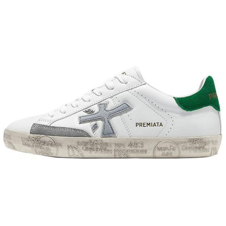 

Кроссовки Premiata Skateboarding Shoes Men Low-top, белый/синий