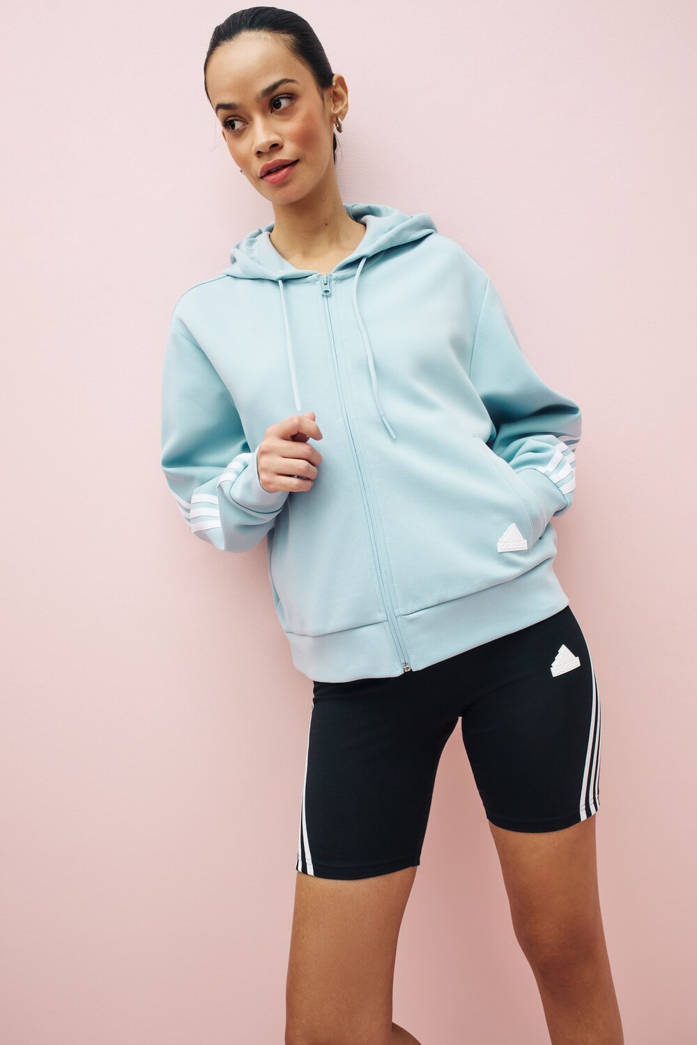 

Спортивная одежда Future Icons Толстовка на молнии с 3 полосками adidas, синий