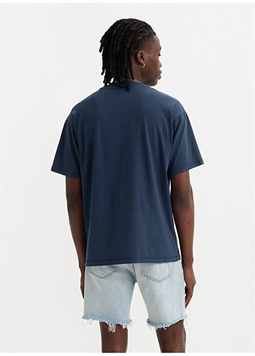 

Синяя мужская футболка Levis, Синий