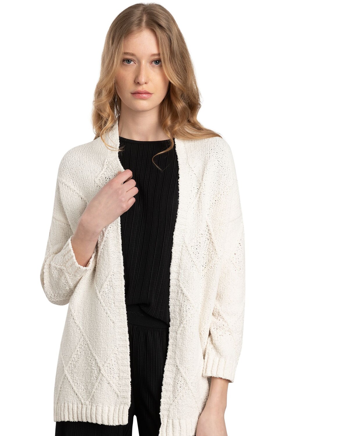

Кардиган More & More Strickjacke, экрю
