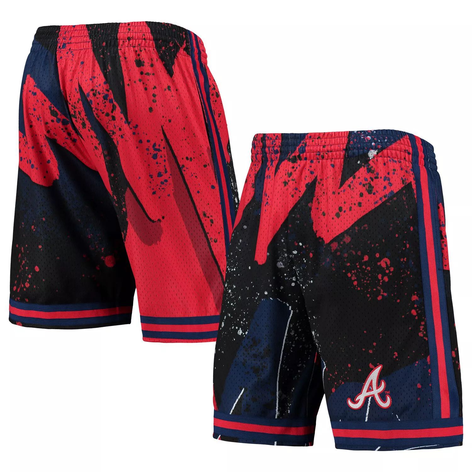 Мужские шорты Mitchell & Ness Red Atlanta Braves Hyper Hoops