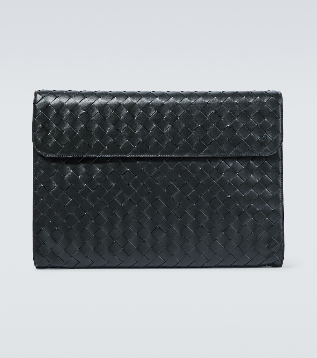 

Клатч из кожи intrecciato Bottega Veneta, зеленый