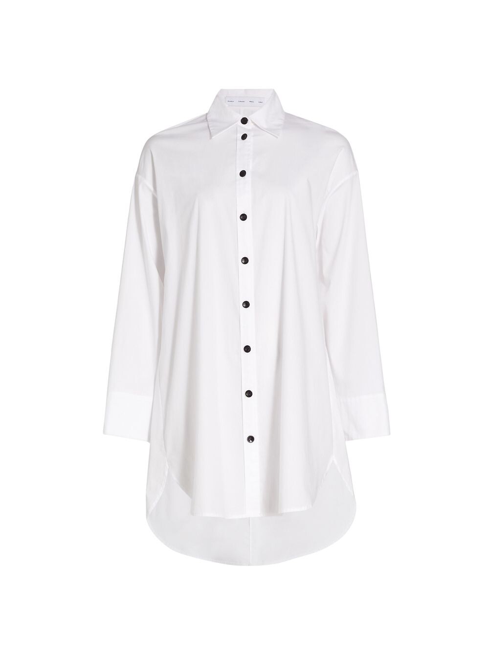 

Мини-платье-рубашка из хлопкового поплина Proenza Schouler White Label, белый