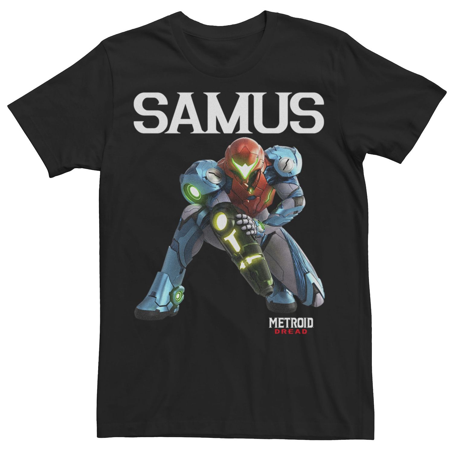 Мужская футболка Metroid Dread Samus Crouching Portrait Licensed Character фигурка figma metroid samus aran prime 3 ver re run