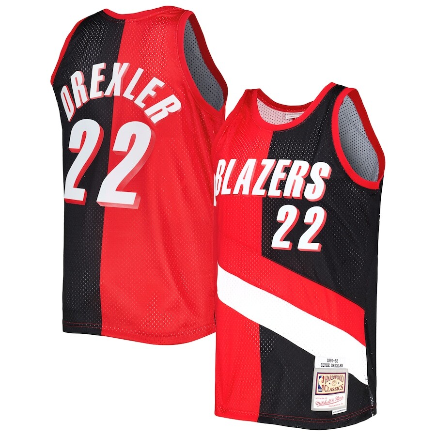 

Джерси Mitchell & Ness Portland Trail Blazers, красный
