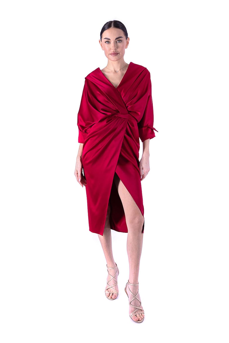 Платье с драпировкой Acob À Porter, красный