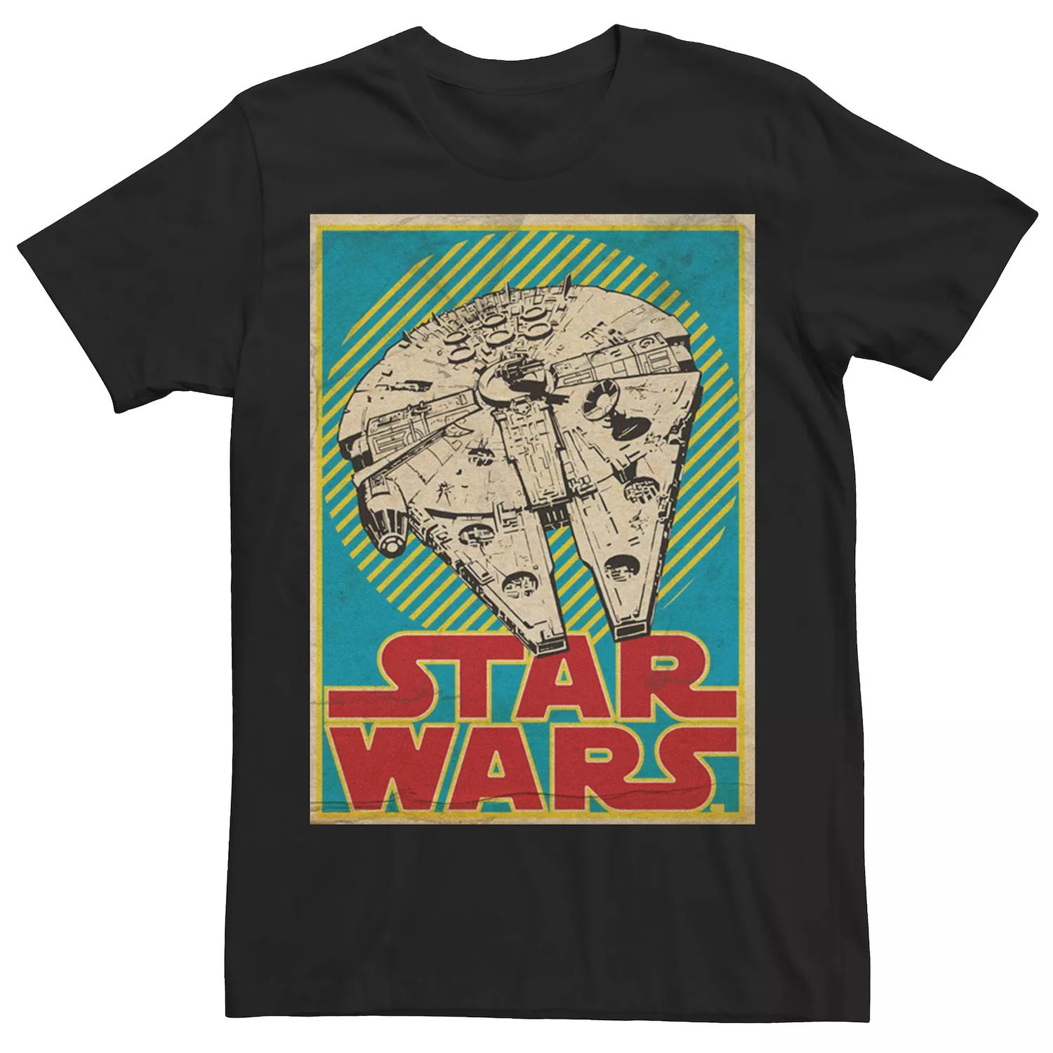 Мужская винтажная футболка Millennium Falcon Star Wars