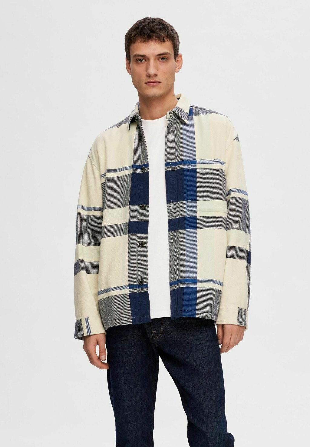 

Рубашка Selected Homme, цвет true blue