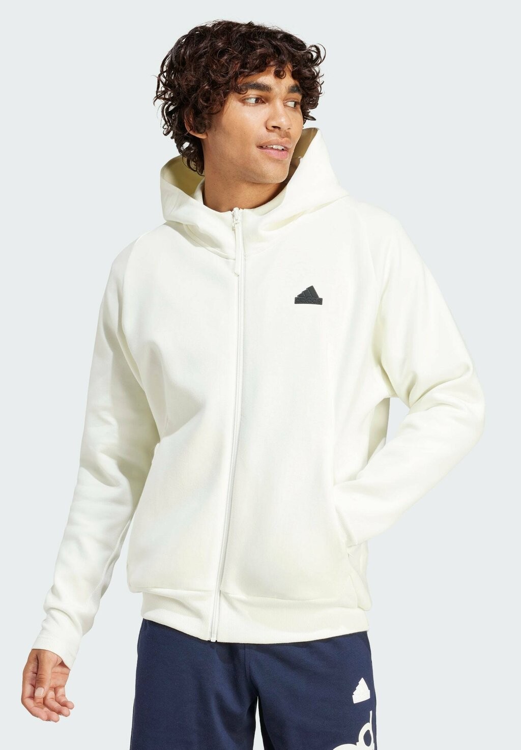 

Толстовка на молнии Z.N.E. Premium Full-Zip adidas Sportswear, цвет off white