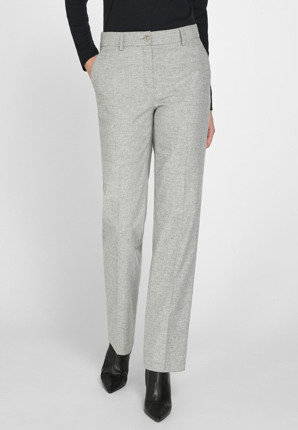

Брюки FADENMEISTER BERLIN Bügelfaltenhose Wool, светло-серый