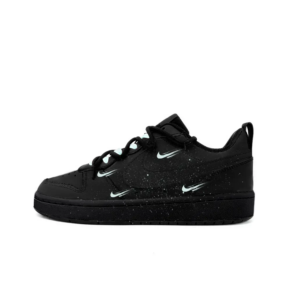 

Кроссовки Nike Court Borough Skateboarding Shoes Women's Low-top Black/Blue, черный