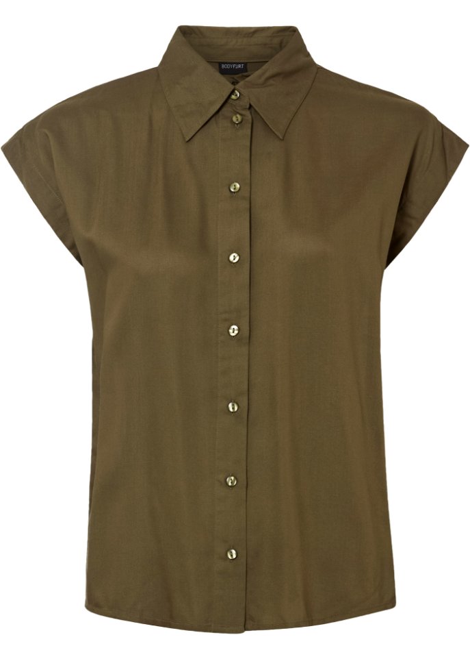 Свободная блузка Bodyflirt, зеленый
