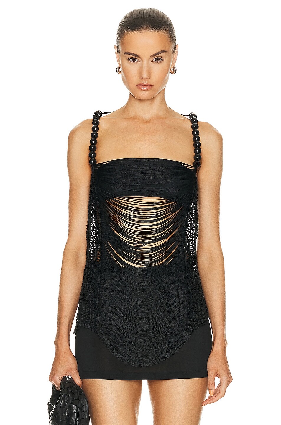 

Топ Patbo Draped Fringe, черный