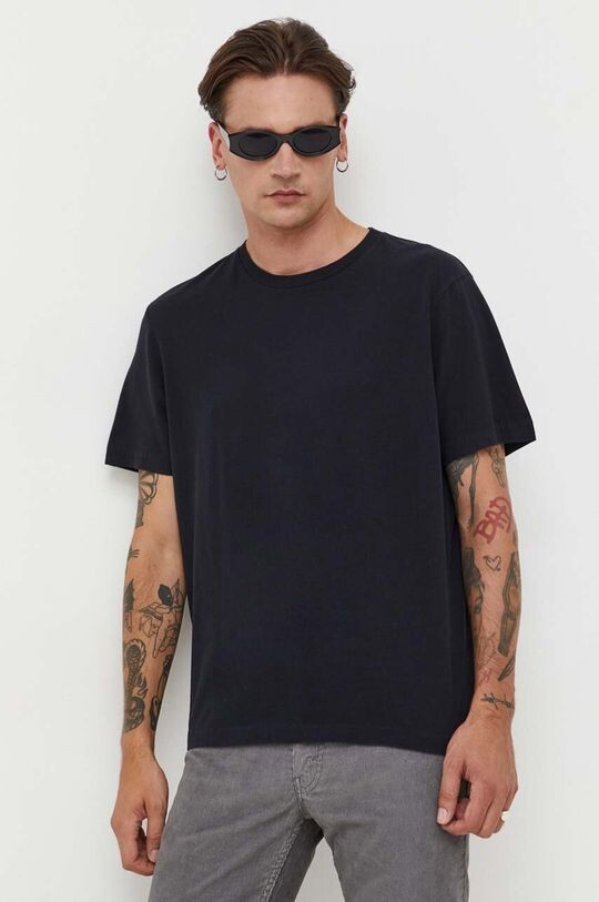 

Хлопковая футболка AllSaints, черный