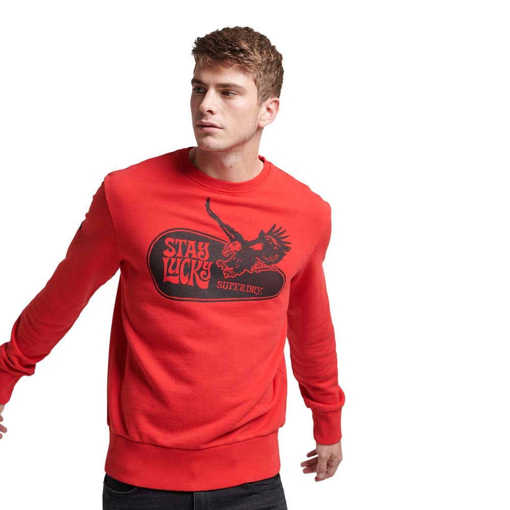 

Толстовка Superdry Vintage Psych Rock, красный