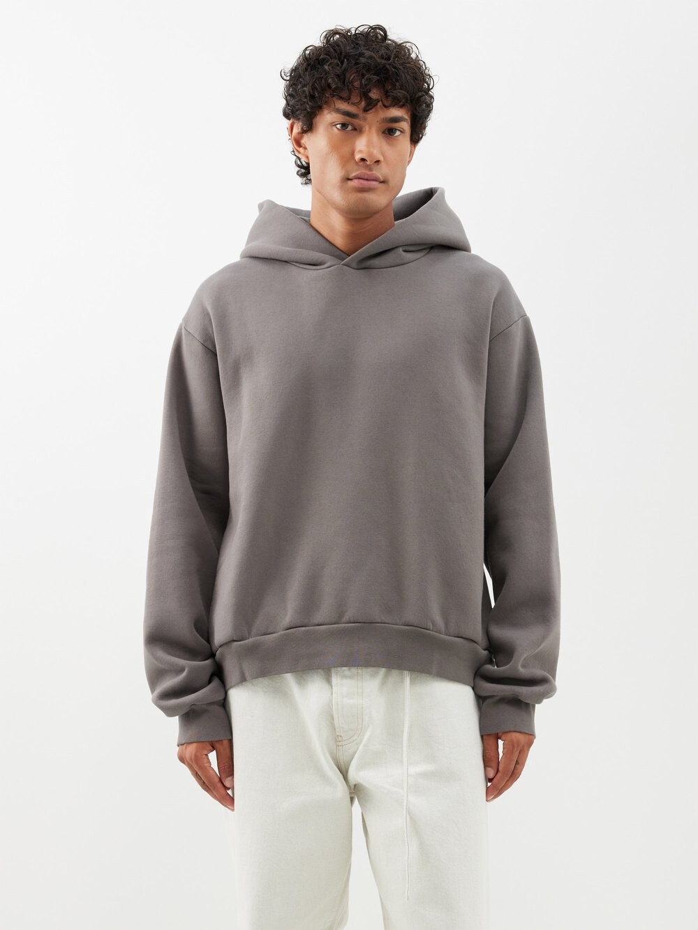 

Худи franziska из смесового хлопка Acne Studios, серый