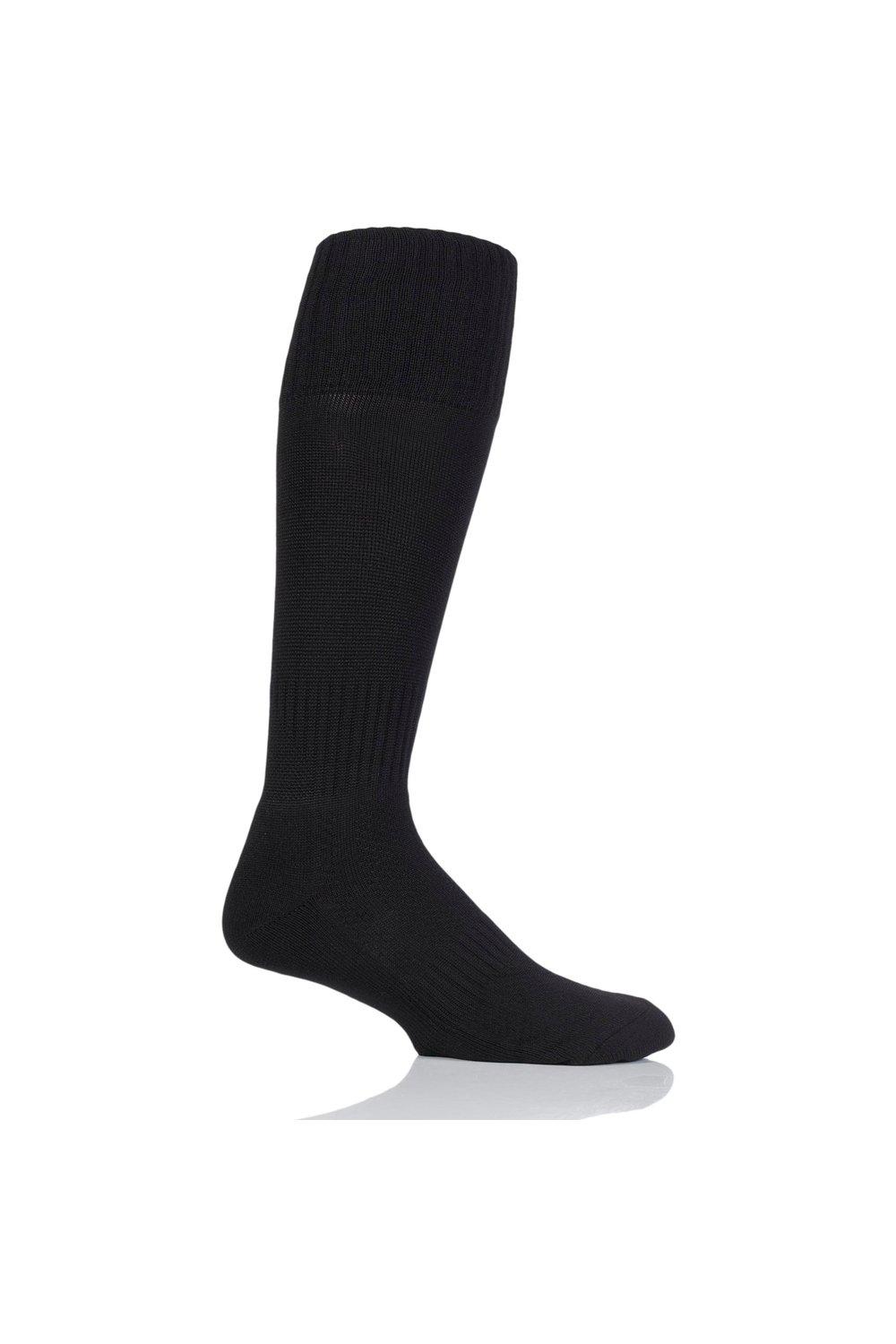 1 пара простых футбольных носков производства Великобритании. SOCKSHOP of London, черный
