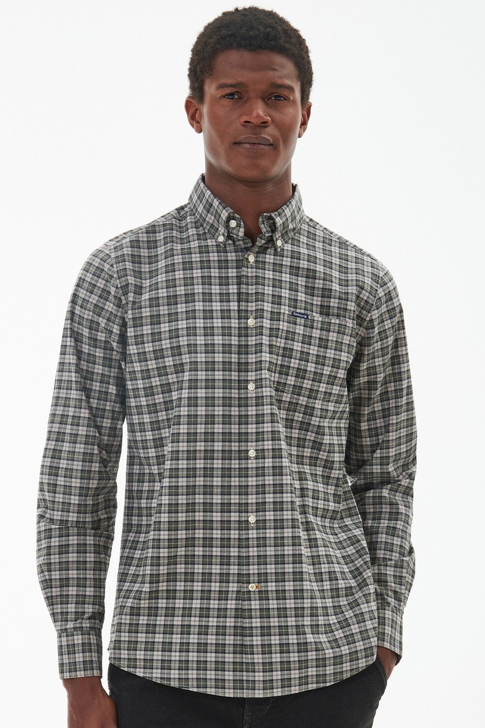 

Рубашка в клетку Lomand tartan Barbour, серый