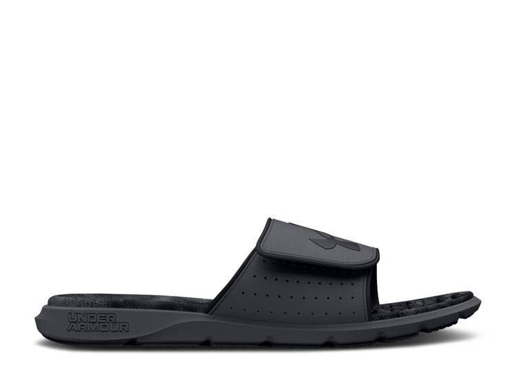 

Кроссовки Under Armour IGNITE 7 GRAPHIC STRAP SLIDE 'PITCH GREY BLACK', серый