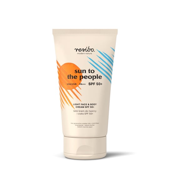 

Легкий крем для лица и тела SPF 50, 150 мл Resibo, Sun the People