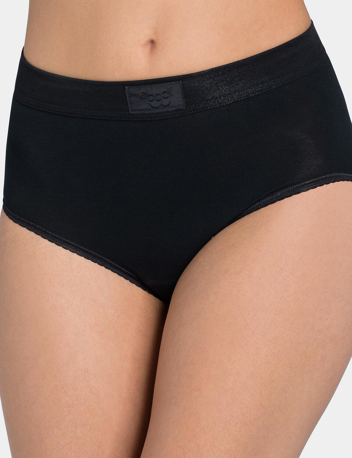 

Трусы макси Double Comfort из богатого хлопка Sloggi, черный
