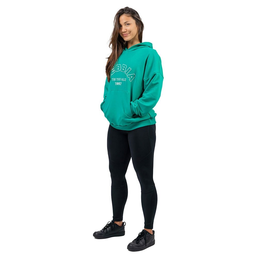 

Худи Nebbia Branded Oversized Gym Rat, зеленый