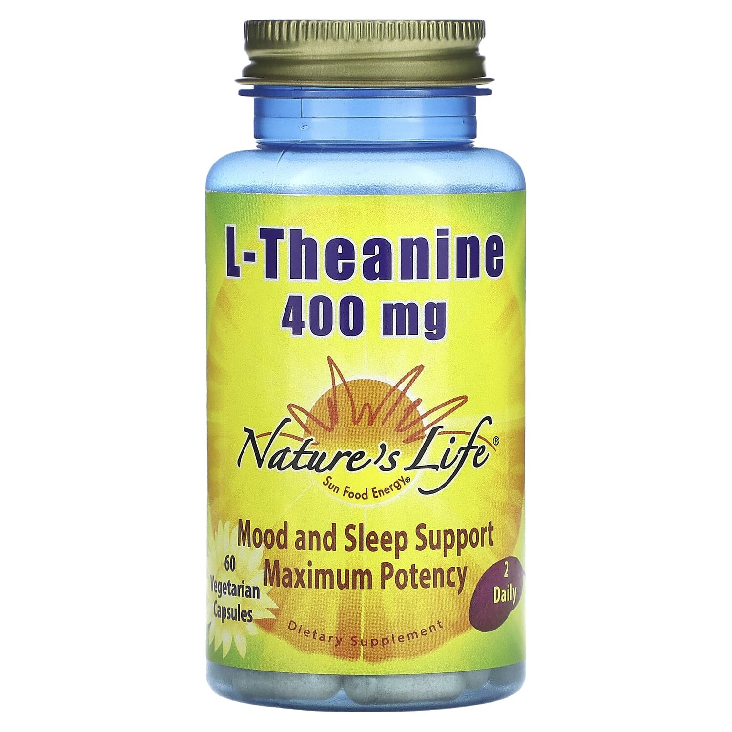 

L-теанин, 200 мг, 60 вегетарианских капсул, Nature's Life
