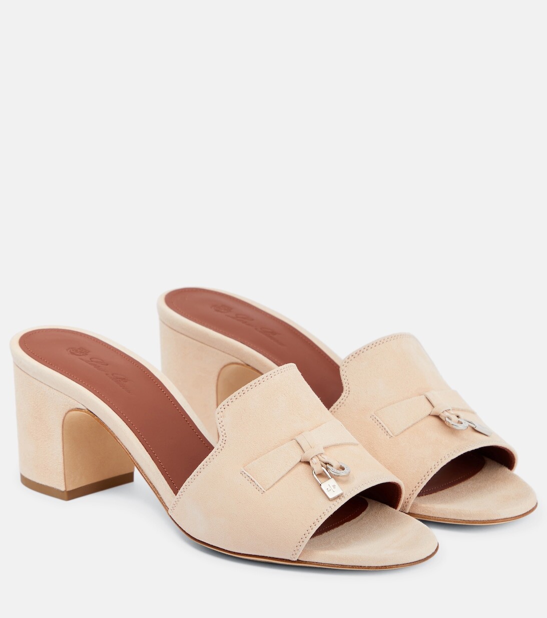 

Замшевые сандалии Summer Charms Loro Piana, розовый